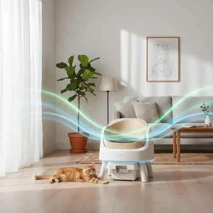 AutoScoopy™ - Caja de arena inteligente y autolimpiable para gatos